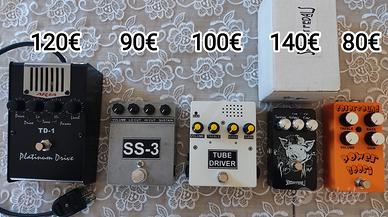 Effetti chitarra overdrive Gilmour tube driver PB