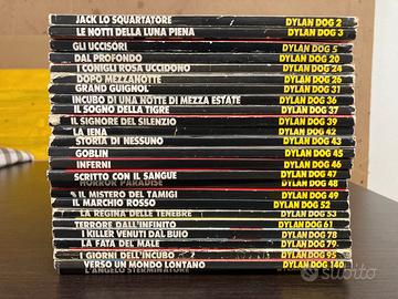 25 numeri Dylan Dog tra 2 e 141 in blocco