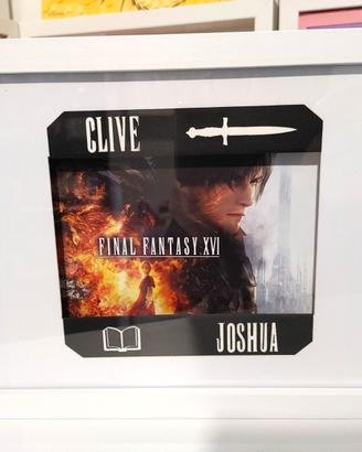 Final Fantasy 16 3D shadowbox with whithe frame