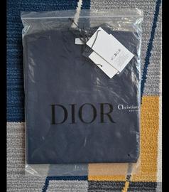 T-shirt Christian Dior Couture Logo Nera Nuova Car