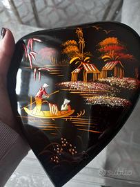 Scatola portagioie lacca vietnamita 