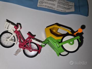 Set Playmobil 6388 bicicletta con rimorchio