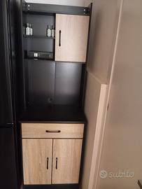 Credenza cucina con foro passacavi e cassetto