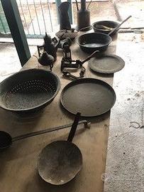 antichi oggetti in rame