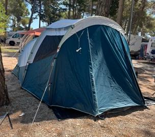 Tenda campeggio Arpenaz Family 4.1 Fresh&Black