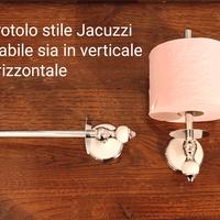 Applique da bagno, reggi portarotolo stile Jacuzzi