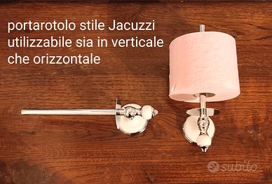 Applique da bagno, reggi portarotolo stile Jacuzzi