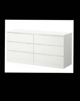 Cassettiera Malm 6 cassetti