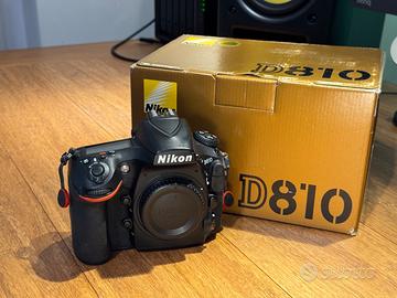 NIKON D810 come NUOVA 18.700 scatti