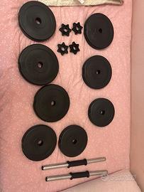 Set Manubri Regolabili 20kg (Pesi Palestra Casa)