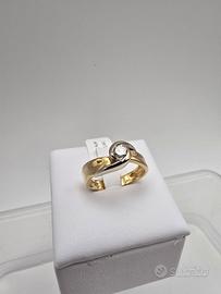 Solitario Oro Giallo 18 Kt e Diamante Naturale