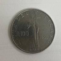 100 lire Città del Vaticano 1955