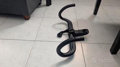 manubrio OTC  + attacco manubrio + staffa Garmin 