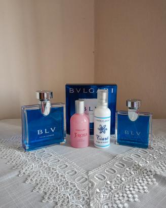 boccette VUOTE profumi Bulgari L'Erbolario 