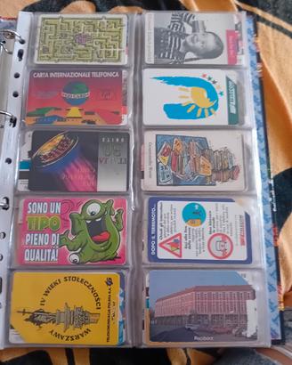 Collezione di 153 schede telefoniche  anni 