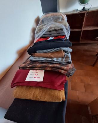 Scampoli tessuto - lana - cotone -seta ecc.