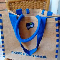 Borsa Shopper in Juta SANTAL - NUOVA 