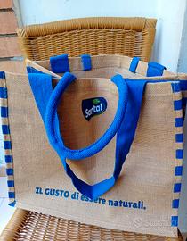 Borsa Shopper in Juta SANTAL - NUOVA 
