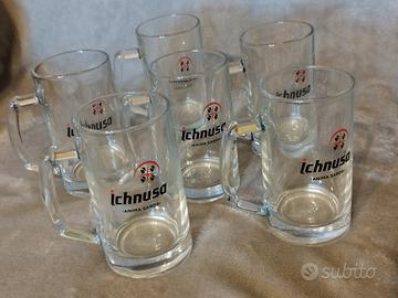 6 bicchieri Birra Ichnusa (nuovi)