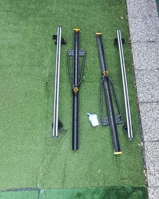 Barre da tetto con 2 portabici – kit completo