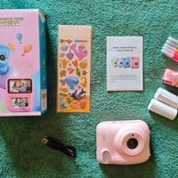 Fotocamera rosa per bambine con stampante - Nuova