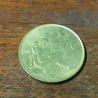 Moneta 200 lire FAO Maria Montessori 1980