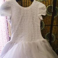vestito in tulle  e pizzo