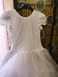 vestito in tulle  e pizzo