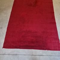 Tappeto pura lana rosso acceso 200x300