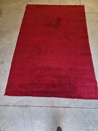 Tappeto pura lana rosso acceso 200x300