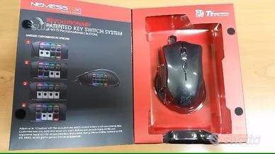 Tt eSPORTS MO-NMS-WDOOBK-01 Mouse da Gaming, Nero