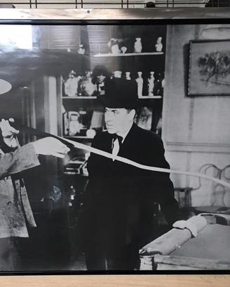 Quadro vintage con giocatori di biliardo
