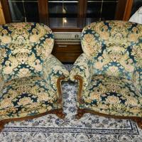Coppia poltrone in velluto anni’ 60