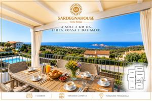 Bilocale con vista mare e piscina codivisa