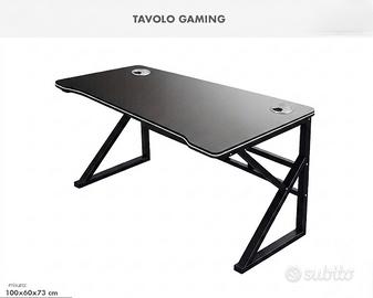 Scrivania gaming tavolo per studio pc console game