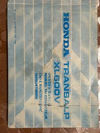 Libretto uso e manutenzione Honda Transalp