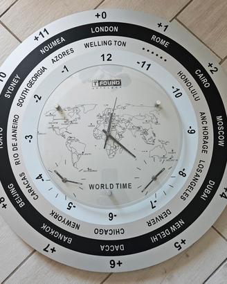 orologio da parete world Time TFound