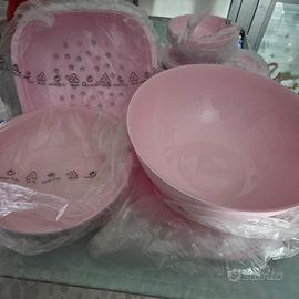 TUPPERWARE SET CIOTOLE ALLEGRA NUOVE ROSA SHINE