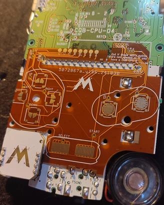 Game Boy Color PCB Flex - Riparazione Tasti Corros
