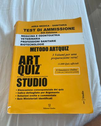 Test ammissione area medica Art Quiz Studio
