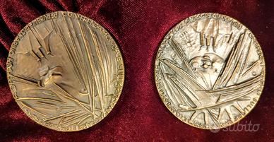 TRITTICO MEDAGLIE SAN MARINO BRONZO INCOMPLETO