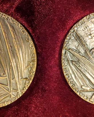 TRITTICO MEDAGLIE SAN MARINO BRONZO INCOMPLETO