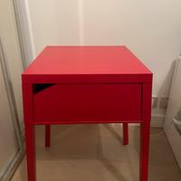 Ikea COMODINO rosso