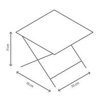 Tavolo pieghevole e 4 sedie