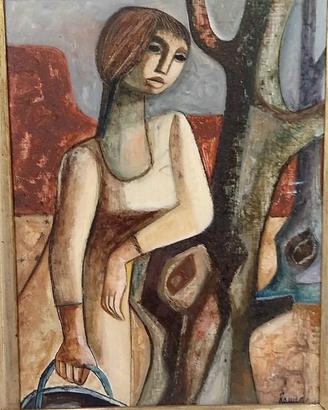 Lucio Ranucci (1925 - 2017) Donna in Giallo del 19