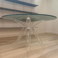 KARTELL tavolo SIR GIO con piano tondo (Fumé)