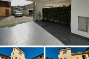 Terracielo ristrutturato con cortile e portico