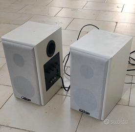 coppia casse acustiche amplificate 40W