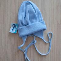 Cuffia cotone neonato/a azzurra