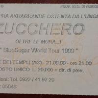 Biglietto concerto Zucchero 🎶 BlueSugar Tour 1999
